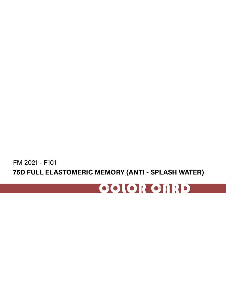 FM2021-F101 100% полиэстер эластомерная память