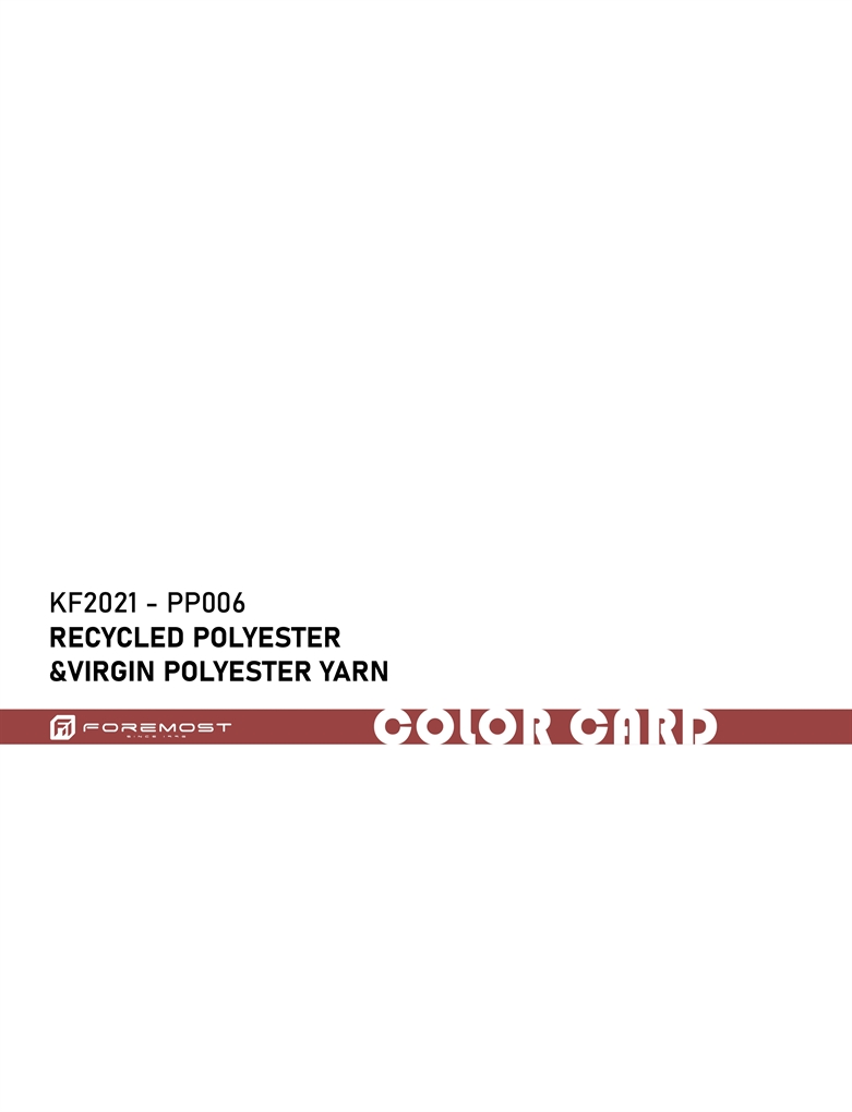 KF2021-PP006 Переработанный полиэстер и девственная полиэфирная пряжа